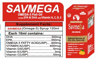 SAVMEGA Omega-3 Syrup: Boost Brain, Immunity & Growth in Kids & Adults | ZeeSons - Image 2