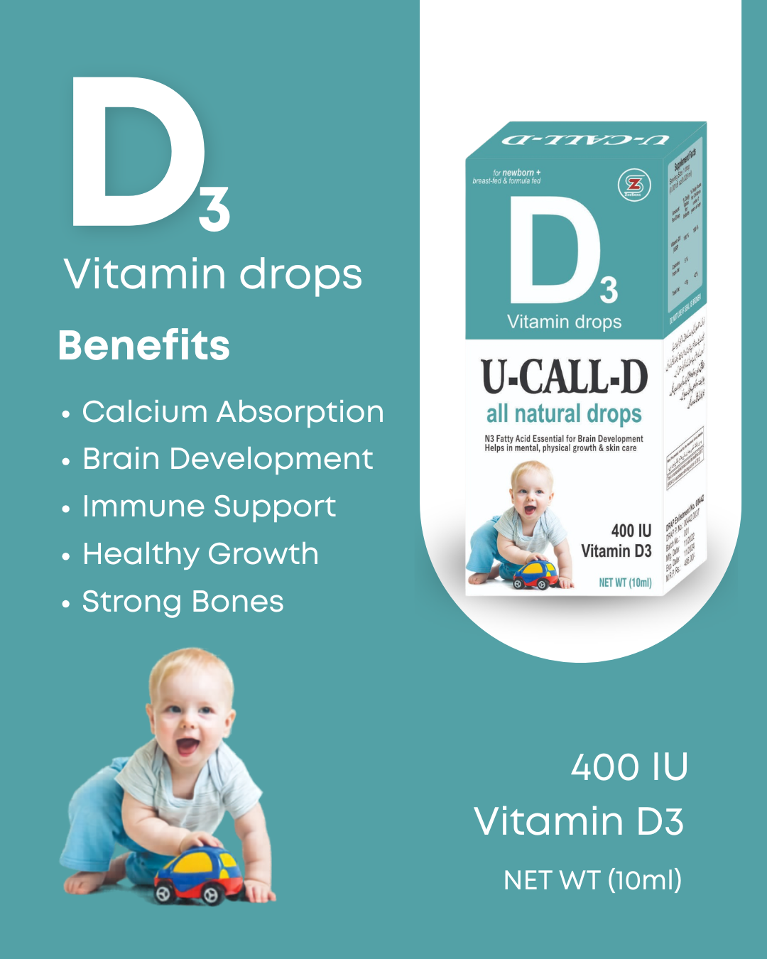 U-CALL-D Vitamins Drops