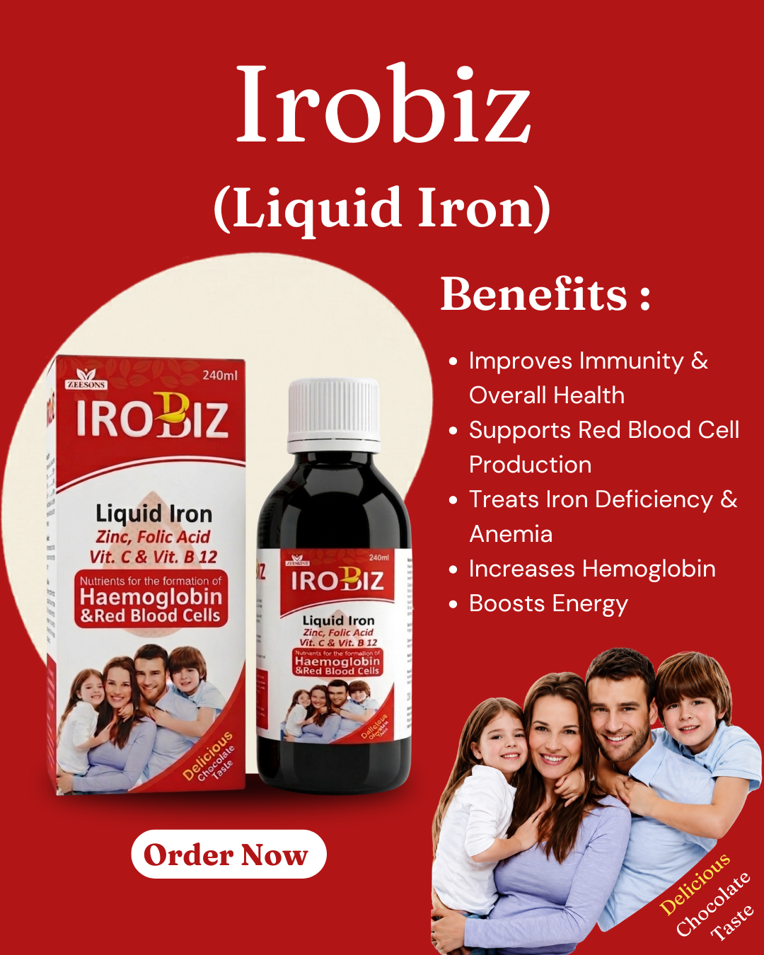 IroBiz Syrup: The Efficient Iron Supplement for All Ages for Fast Anemia Recovery - Image 2